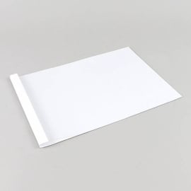 Cartellina a rilegatura termica A4, formato orizzontale, cartoncino, bianco  