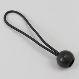 Corda elastica con palla in plastica 180 mm | nero
