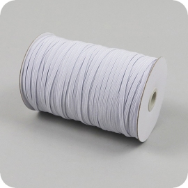 Cordino elastico in bobina, 5 mm, bianco (rotolo con 180 m) 
