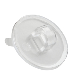 Bottoni adesivi con occhiello 20 mm (rotondo) | trasparente