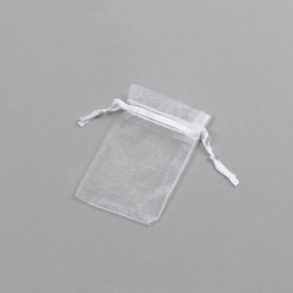 Sacchetti di organza bianco | 50 x 70 mm