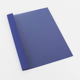Cartellina per rilegatura con occhielli A4, struttura in lino, 10 fogli, blu | 1 mm