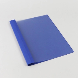 Cartellina per rilegatura con occhielli A4, struttura in lino, 35 fogli, blu | 3 mm