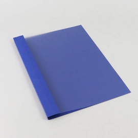 Cartellina per rilegatura con occhielli A4, struttura in lino, 80 fogli, blu | 8 mm