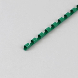 Spirali di plastica A4, tondo 6 mm | verde