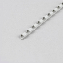 Spirali di plastica A4, tondo 6 mm | grigio