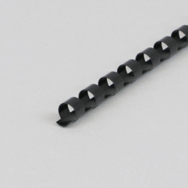 Spirali di plastica A4, tondo 8 mm | nero