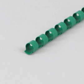 Spirali di plastica A4, tondo 8 mm | verde
