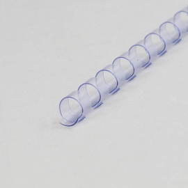 Spirali di plastica A4, tondo 10 mm | trasparente