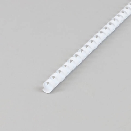 Spirali di plastica A4, tondo 12 mm | bianco