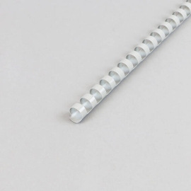 Spirali di plastica A4, tondo 12 mm | grigio