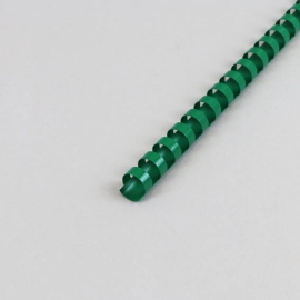Spirali di plastica A4, tondo 14 mm | verde