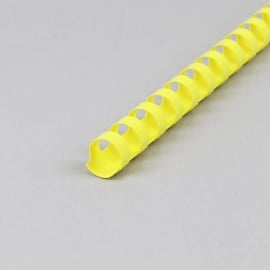 Spirali di plastica A4, tondo 16 mm | giallo