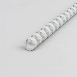 Spirali di plastica A4, tondo 16 mm | grigio