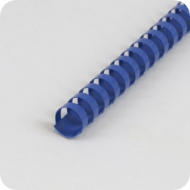 Spirali di plastica A4, tondo 19 mm | blu
