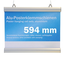 Profilo porta poster, in alluminio 594 mm