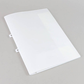 Cartellina porta offerta A4, con tasca trasparente e occhielli di archiviazione, bianco 