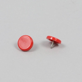 Puntine da disegno, ø = 15 mm, rosso 
