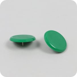 Puntine da disegno, ø = 30 mm, verde 