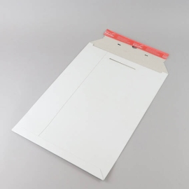 Busta in cartone A3, 31 x 44,5 x 3 cm, chiusura autoadesiva, apertura facilitata, bianco 