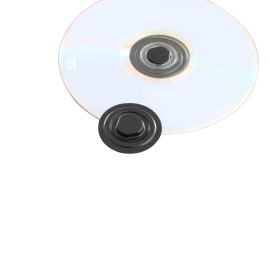 Supporti porta CD - clips porta CD, 35 mm, nero 