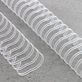 Spirali metalliche 3:1, A4 6,9 mm (1/4") | bianco