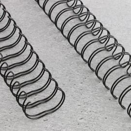 Spirali metalliche 3:1, A4 9,5 mm (3/8") | nero