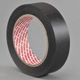 REGUtaf H3 - Nastro di rilegatura, carta a fibre speciale, ruvido finemente nero | 25 mm