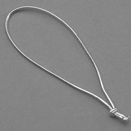 Anello elastico con nodo 70 mm | argento