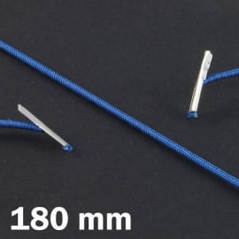 Cordino elastico 180 mm con 2 capicorda, blu scuro 