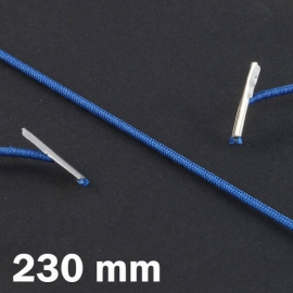 Cordino elastico 230 mm con 2 capicorda, blu scuro 