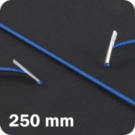 Cordino elastico 250 mm con 2 capicorda, blu scuro 