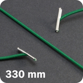 Cordino elastico 330 mm con 2 capicorda, verde 