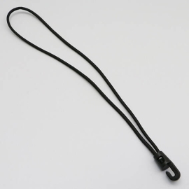 Corda elastica con gancio in plastica, 350 mm, nero 