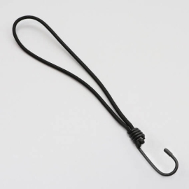 Corda elastica con gancio metallico, 250 mm, nero 