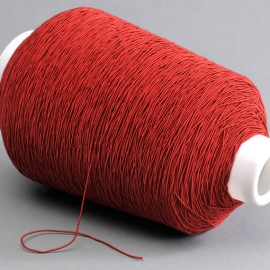 Cordino elastico in bobina, 1 mm, rosso (rotolo con 1.050 m) 