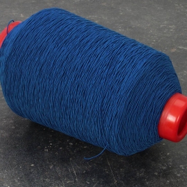 Cordino elastico in bobina, 1 mm, blu scuro (rotolo con 1.050 m) 