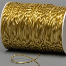 Cordino elastico in bobina, 2 mm, oro (rotolo con 500 m) 