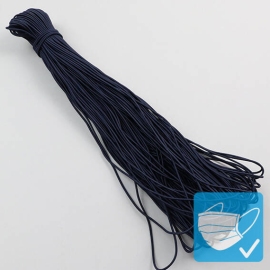 Cordino elastico, 2,5 mm, blu scuro (pacchetto con 100 m) 