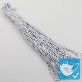 Cordino elastico, 2,5 mm, grigio (pacchetto con 100 m) 