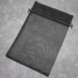 Sacchetti di organza nero | 200 x 300 mm