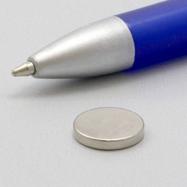 Disco magnetico al neodimio, 12 mm x 2 mm, N35 