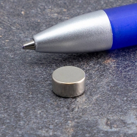 Disco magnetico al neodimio, 8 mm x 4 mm, N45 