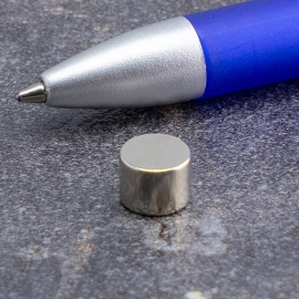 Disco magnetico al neodimio, 8 mm x 6 mm, N52 