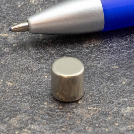 Disco magnetico al neodimio, 8 mm x 8 mm, N45 