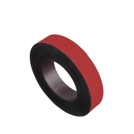 Nastro magnetico colorato, anisotropo (rotolo con 10 m) 30 mm | rosso