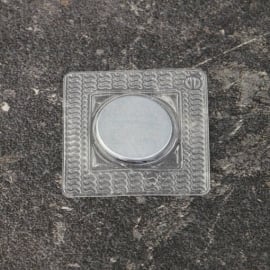 Disco magnetico al neodimio, da cucire, quadrato, 18 mm x 2 mm, N35 
