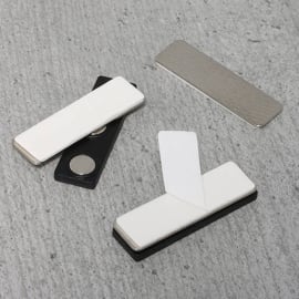 Magnete per badge nominativi, autoadesivo 45 x 13 mm | 3 magneti