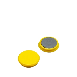 Magnete da ufficio, rotondo 24 mm | giallo