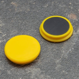 Magnete da ufficio, rotondo 32 mm | giallo
